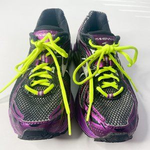 Brooks Ravenna 4 Women's Size 7.5 Running Shoes Purple/Black/Green 1201251B612
